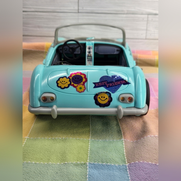 Vintage 1998 Mattel Barbie Green Ferrari GTS Convertible Sports Car - Picture 5 of 7